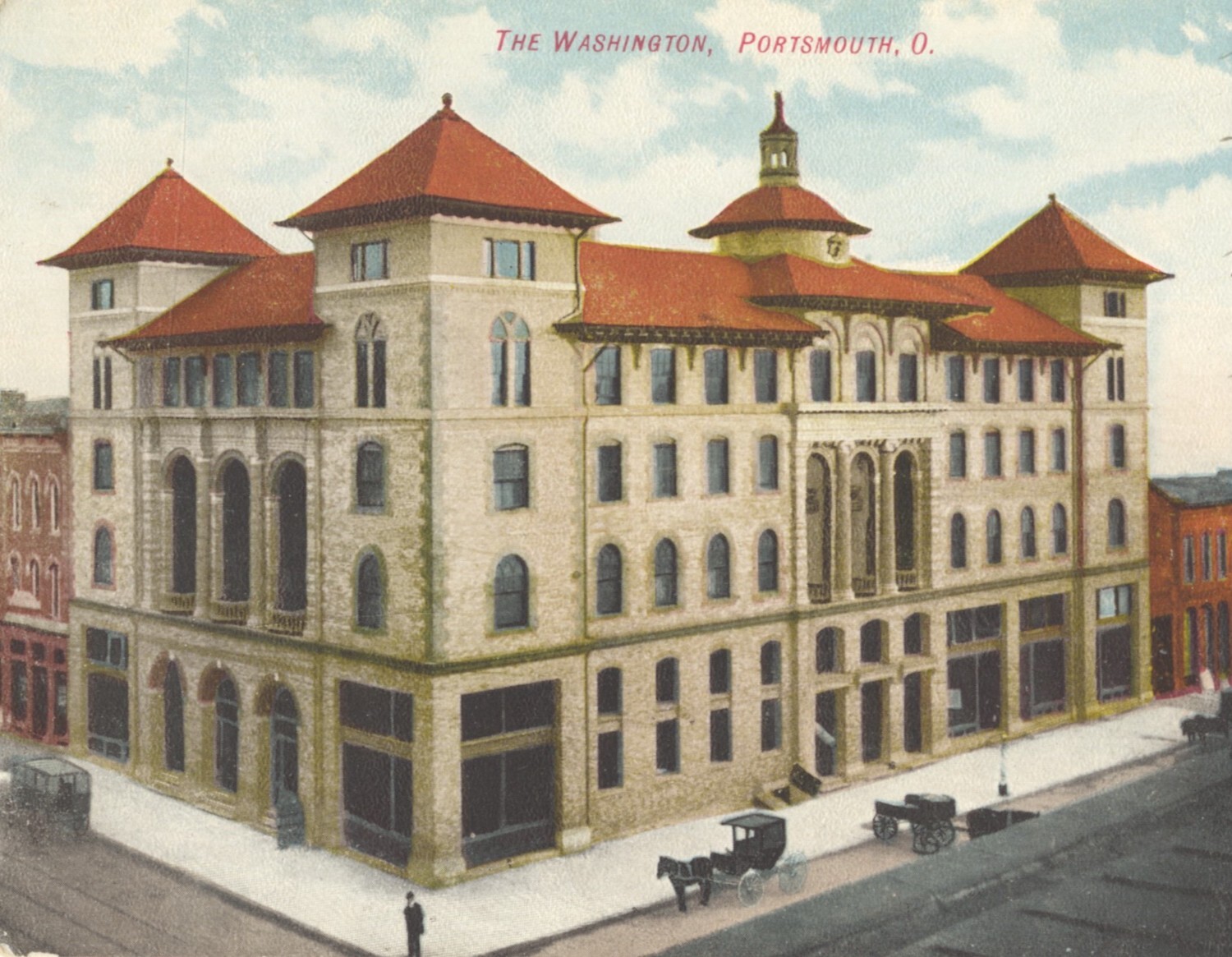 The Washington Hotel at Second and Market Streets